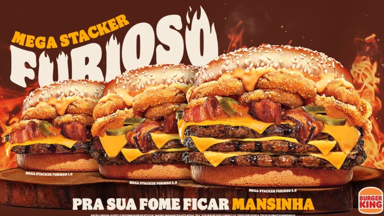 Burger King® convida clientes insatisfeitos com a concorrência a provarem o novo Mega Stacker Furioso
