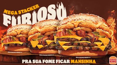Burger King® convida clientes insatisfeitos com a concorrência a provarem o novo Mega Stacker Furioso