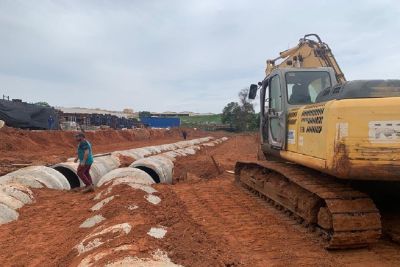 Construção de galerias de águas pluviais continuam em Tambaú