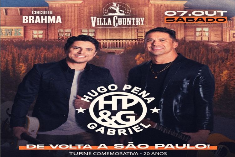 Hugo Pena &amp; Gabriel se apresentam no palco do Villa Country