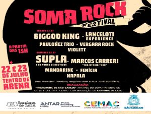 Soma Rock Festival acontece sábado e domingo no Teatro de Arena