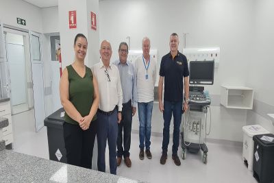 Representantes do Rotary - Pinhal visitam a Santa Casa para acompanhar os avanços da nova UCIN