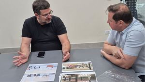 Prefeito Ronaldo Venturi acompanha obras de reforma da Etec de Ibaté