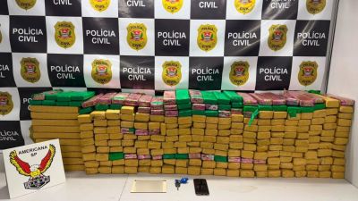 Polícia de SP intercepta carreta com 260 kg de maconha no interior de SP