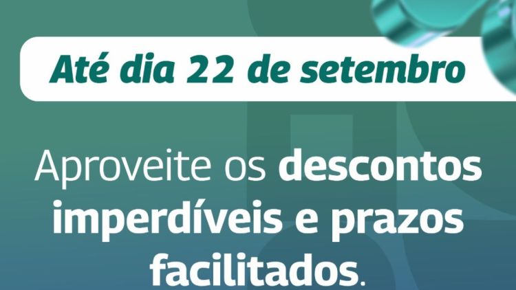 Dia 22 de setembro encerra o prazo para os contribuintes de Ibaté aderirem o Refis 2025