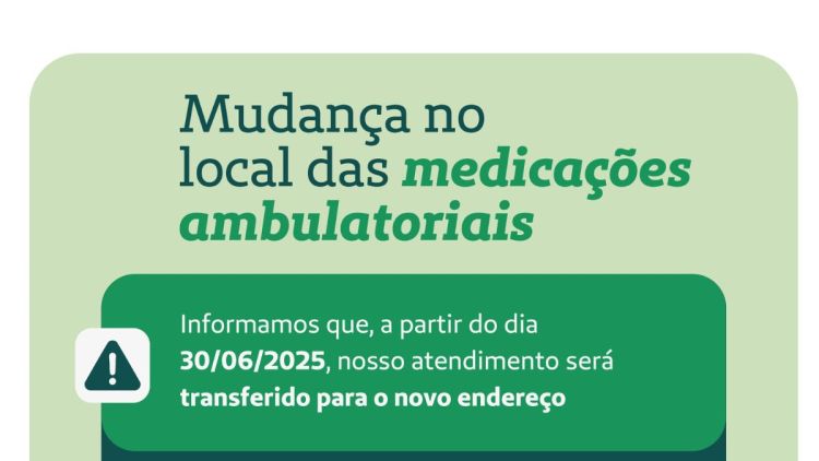 Unimed São Carlos altera local de atendimento para medicações ambulatoriais a partir de 30 de junho