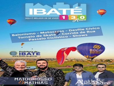 Eventos abrilhantam as comemorações dos 130 anos de Ibaté