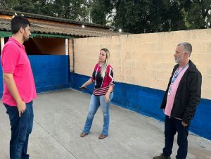 Vereador Bruno Zancheta visita obras de melhorias no Canil e Gatil Municipal