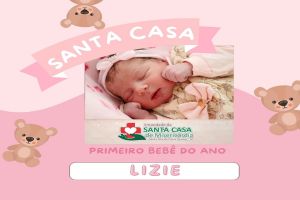 Primeiro bebê do ano nascido na Santa Casa de Santa Rita é uma Menina