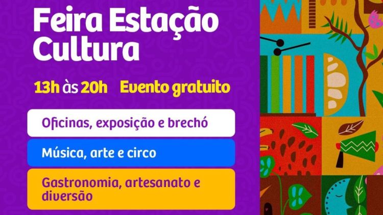 Sábado (27): Feira Estação Cultura será realizada no Museu Ferroviário (antiga Estação Ferroviária)