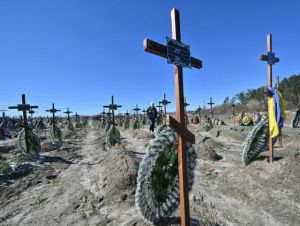A localidade de Bucha virou um símbolo dos supostos crimes de guerra russos na Ucrânia
