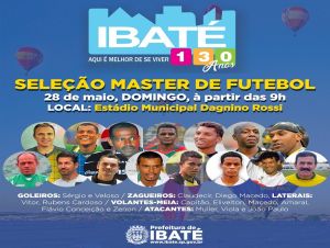 Ibaté recebe Seleção Master de Futebol na reinauguração do Estádio Municipal