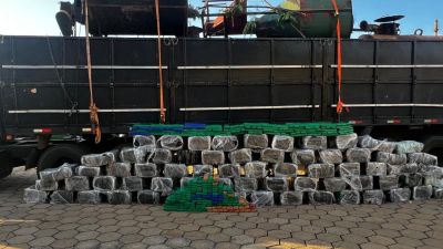 Operação integrada apreende 2 toneladas de maconha na divisa entre SP e MS