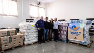 Rede Jaú Serve doa cinco toneladas de produtos ao Fundo Social de Solidariedade