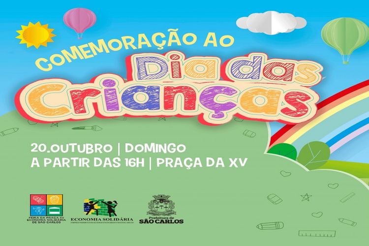 Domingo tem festa para as crianças na feira da economia solidária