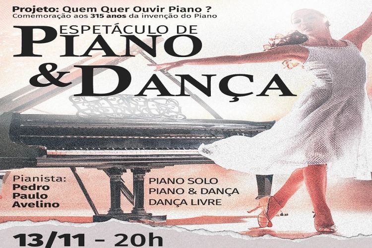 Teatro Municipal de São Carlos recebe espetáculo de piano dança dia 13