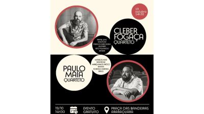 Paulo Maia e Cleber Fogaça fazem show gratuito neste domingo (19) na Praça das Bandeiras