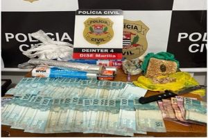 Polícia Civil prende suspeito de abastecer pontos de venda de entorpecentes em Marília