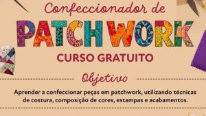 Fesc abre inscrições para curso gratuito de Patchwork em parceria com o Senac