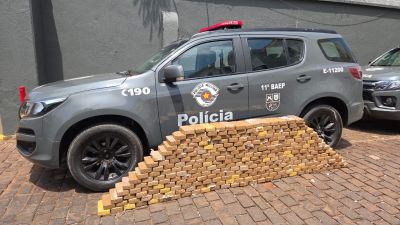 PM intercepta carregamento de mais de 300 kg de cocaína em Ribeirão Preto