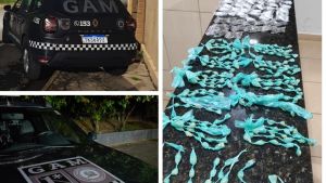 Fuga ao ver viatura leva Guarda Municipal a apreender grande quantidade de drogas em São Carlos