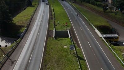 Interdição parcial no viaduto Benjamin Lopes Osores