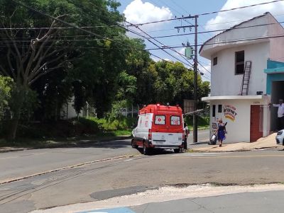 Pintor desiquilibra, cai e para na Santa Casa