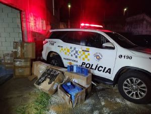 PM Rodoviária prende suspeito e apreende carga contrabandeada de R$ 4 milhões