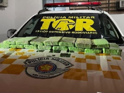 PM Rodoviária prende homem que transportava 12 kg de droga oxi em Cordeirópolis