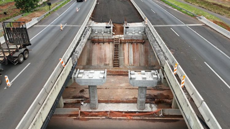 Viaduto do Maria Stella Fagá será interditado, no final de semana, para lançamento de vigas