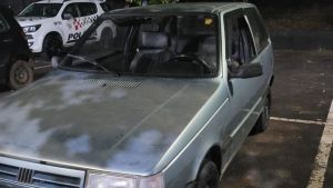 Fiat Uno furtado em Araraquara é localizado pela Polícia Militar em São Carlos