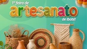 1ª Feira de Artesanato de Ibaté será realizada neste sábado