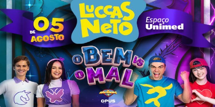 Luccas Neto apresenta novo espetáculo &quot;O Bem VS o Mal&quot; no Espaço Unimed