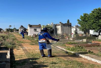 Prefeitura contrata empresa para realizar limpeza diária dos cemitérios