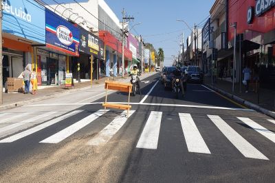 Trecho do novo corredor de ônibus da Avenida São Carlos foi liberado para tráfego