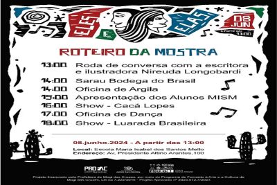 Mostra Cultural Eles e Elas, evento gratuito, celebra o forró e o cordel em Mogi das Cruzes