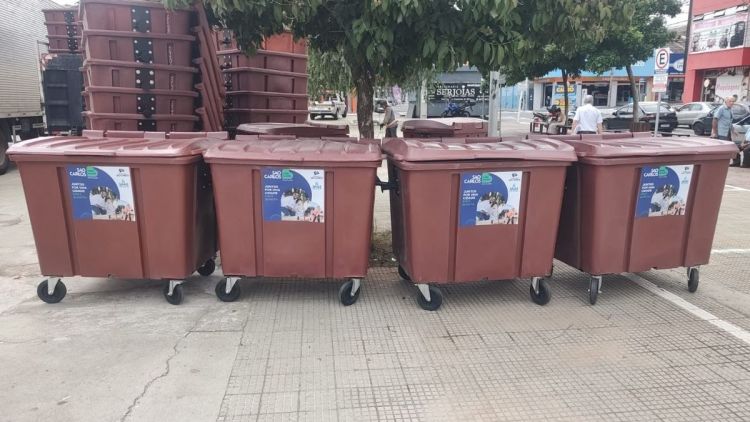 Saae inicia conteinerização e moderniza coleta de resíduos no centro de São Carlos