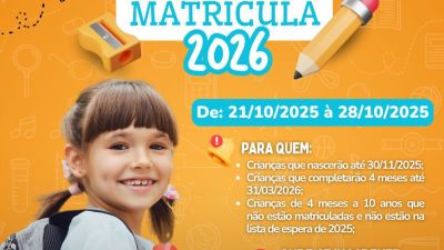 Ibaté abre cadastro de intenção de matrícula para o ano letivo de 2026