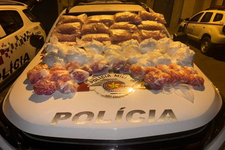 Mulher é presa após PM encontrar &#039;casa bomba&#039; com mais de 115 kg de drogas no interior de SP