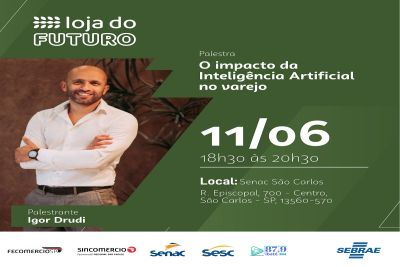 Palestra gratuita sobre IA reúne empresários do varejo de São Carlos, Ibaté e Região