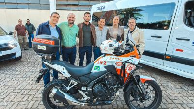 Motolancia: Vereador Elton Carvalho destina R$ 100 mil para compra de nova moto e equipamentos para o SAMU