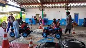 Minicidade ensina educação para o trânsito a 264 crianças da rede municipal