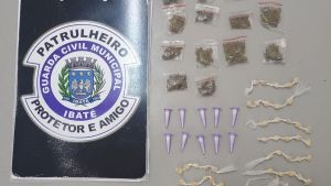 GCM apreende drogas após fuga de suspeitos no Jardim Cruzado, em Ibaté