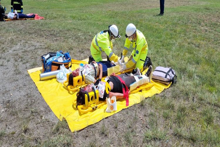 Simulado de acidente mobiliza equipes na SP 308, em Piracicaba