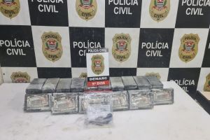 Com ajuda do Muralha Paulista, Polícia Civil prende homem com 50 tijolos de cocaína
