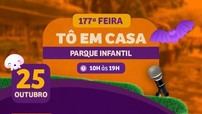 Feira “Tô em Casa” movimenta o Parque Infantil neste sábado (25) com edição Dia das Bruxas