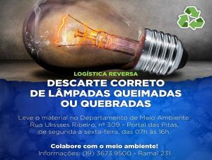 Tambaú fecha parceria com empresa especializada em logística reversa de lâmpadas