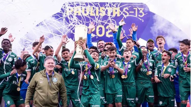 Sub-13 do Palmeiras atravessa gerações e atinge 100 jogos de invencibilidade no Paulista