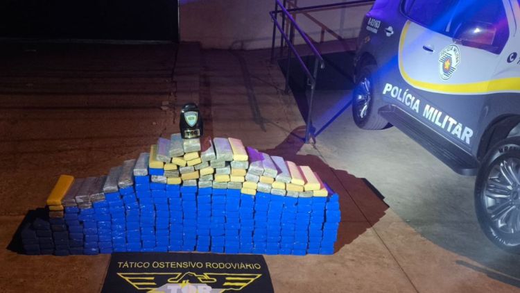 Carregamento com mais de 250 kg de maconha é apreendido