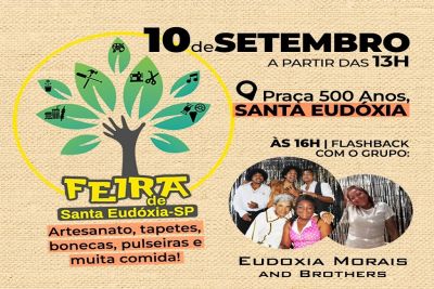 Domingo tem feira da Economia Solidária em Santa Eudóxia